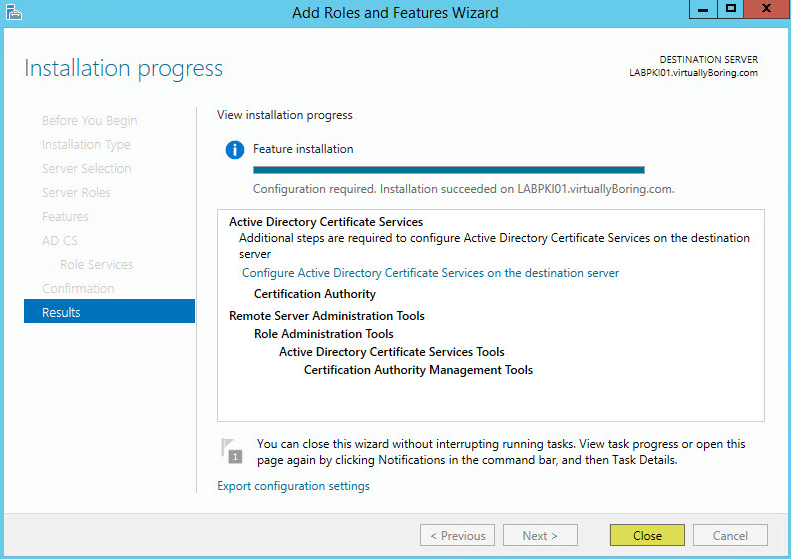 Microsoft pki installation software